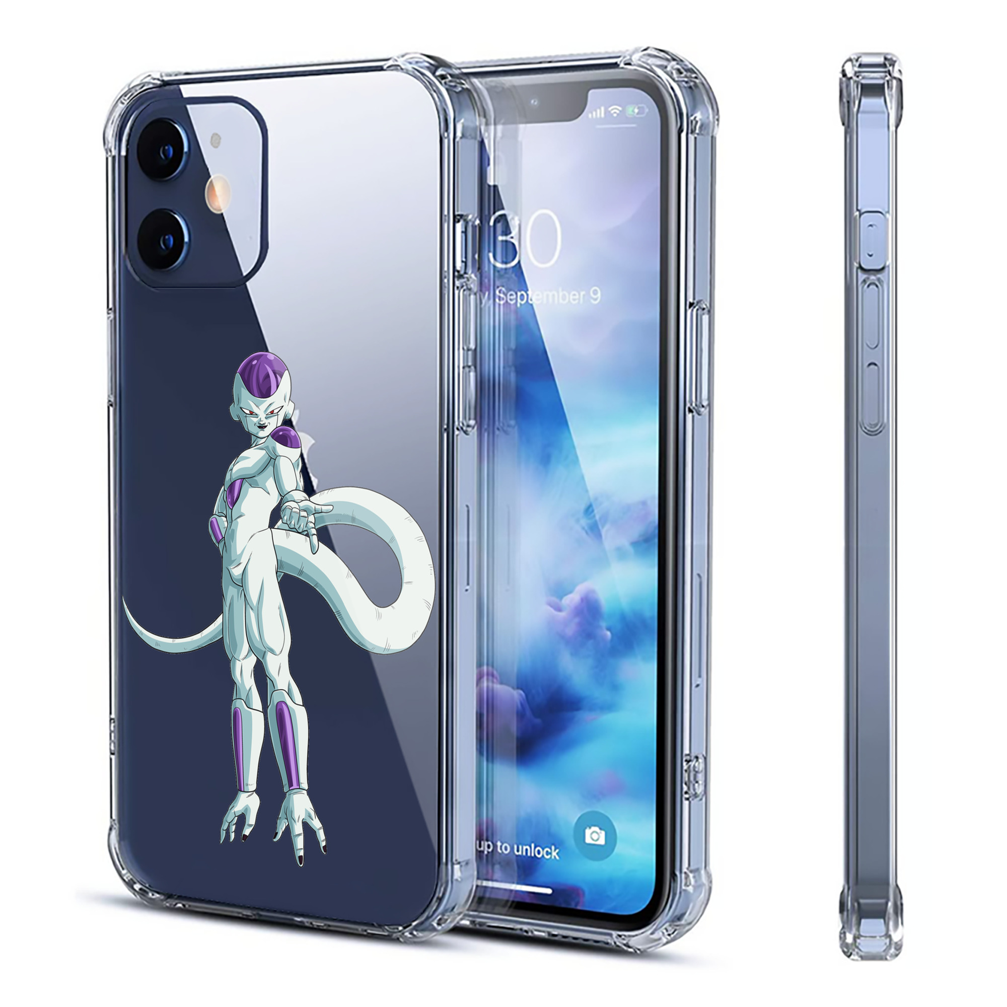 （画像用） ドラゴンボール フリーザ DRAGON BALL Frieza 【iPhone 12シリーズ対応】透明スマホケース（クリアソフトケース）